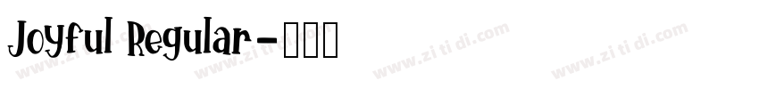 Joyful Regular字体转换